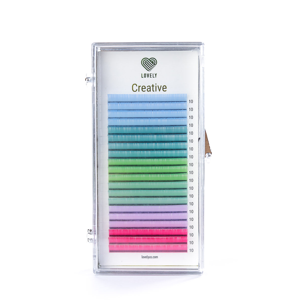 Colorful Pastel Eyelash Extension by Lovely 20 Line Tray