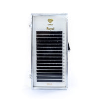 Royal eyelash extensions 16-line tray by Lovely US with up to 10,500 premium lashes for professional application
