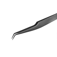 45 degree angled eyelash extension tweezers by Lovely with hand-sharpened tips for classic and light volume lash application